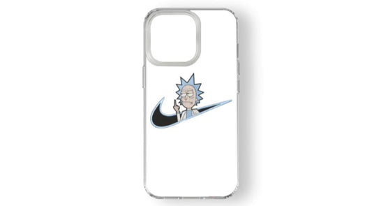 Rick and Morty Nike Swoosh Parody Phone Case – Cartoon Fan Design