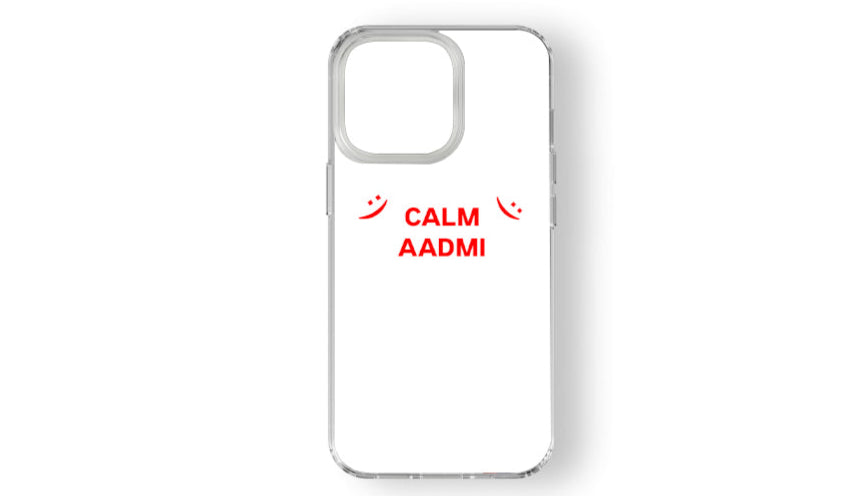 "Calm Aadmi" Phone Case – Chill Vibes & Minimalist Design