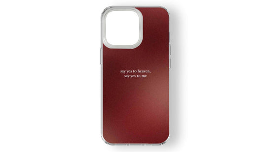 Say Yes to Heaven yrical Phone Case – Aesthetic & Music Inspired