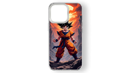 Goku Full Power Anime Phone Case – Dragon Ball Z Saiyan Saga Design