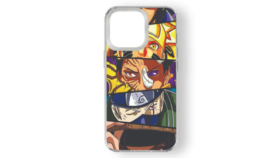 Shinobi Trio Anime Phone Case – Bold Split Panel Ninja Design