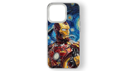 Iron Man Starry Night Phone Case – Marvel Superhero Art