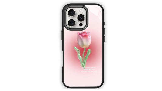 3D Tulip Phone Case – Positive Vibes & Floral Aesthetic